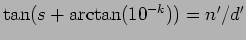 $d'= d-n \times 10^{-k}$