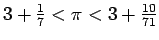 $\pi=\frac{a^2}{r^2}$